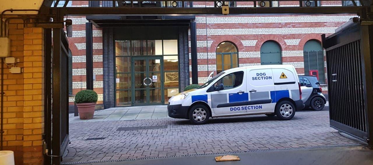 Dog Section Van infront of building